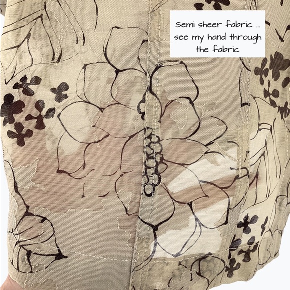 CHICOS LINEN BLEND LIGHTWEIGHT TOP - Picture 5 of 11